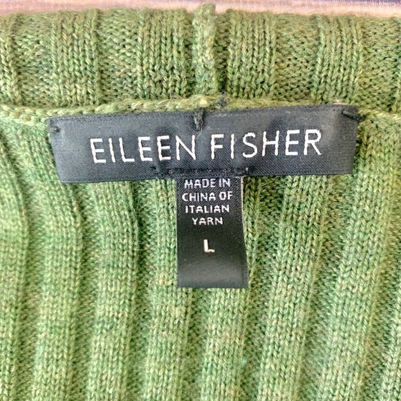 Eileen Fisher merino wool cardigan size large - Picture 3 of 6